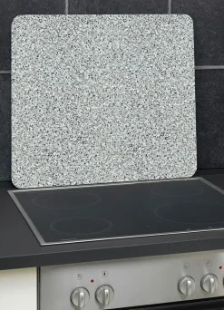 Discount WENKO Wandblende aus Glas in -Optik GRANIT
