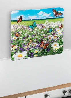Best WENKO Wandblende aus Glas mit n-Motiv SOMMERWIESE