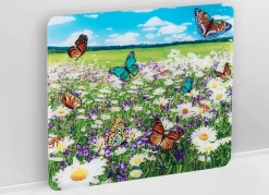 Best WENKO Wandblende aus Glas mit n-Motiv SOMMERWIESE