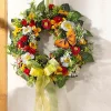 BADER Wand- oder Türschmuck mit Frühlingsblumen