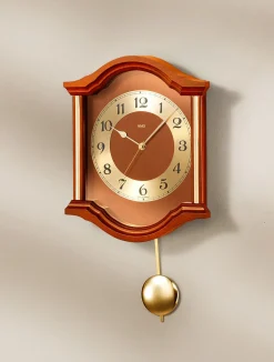 Clearance BADER Wanduhr aus Holz KIRSCHBAUM