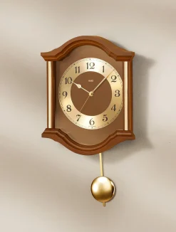 Discount BADER Wanduhr aus Holz EICHE