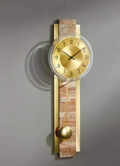 Online BADER Wanduhr mit arabischen Ziffern GOLD