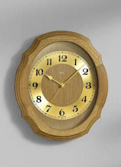 Outlet BADER Wanduhr mit Funkuhrwerk EICHE