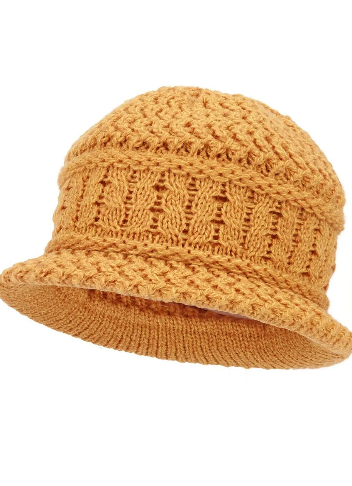 Sale BADER Warmer Damen-Hut, mit Rundum-Gummizug SENFGELB