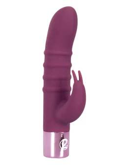 Best BADER Wasserdichter Vibrator mit Klitoris-Stimulator LILA