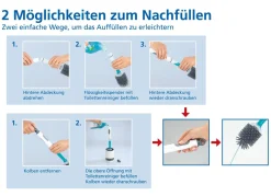 Discount BADER WC-Garnitur 2in1 WEISS-GRAU