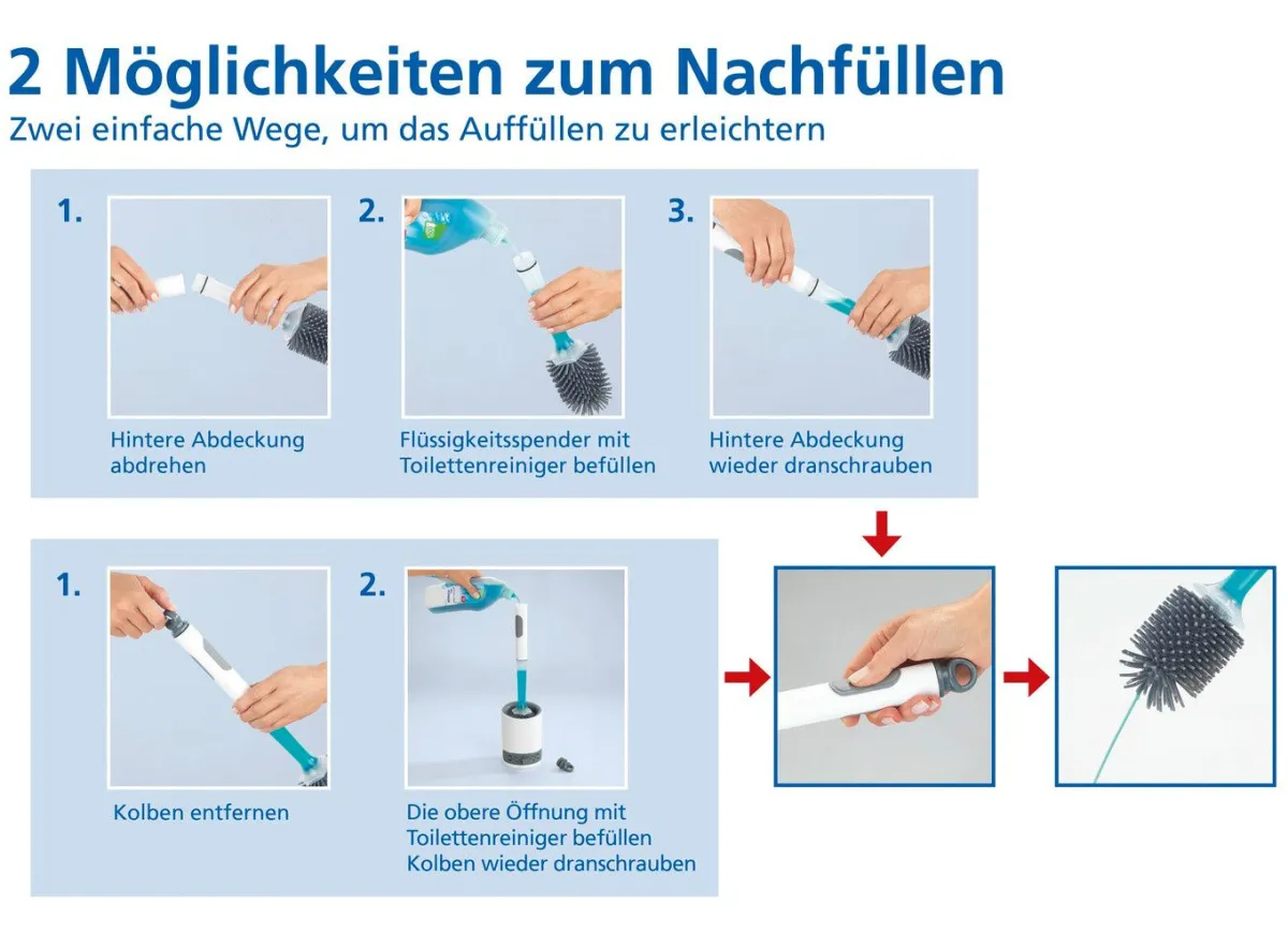 Discount BADER WC-Garnitur 2in1 WEISS-GRAU