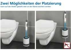 Discount BADER WC-Garnitur 2in1 WEISS-GRAU