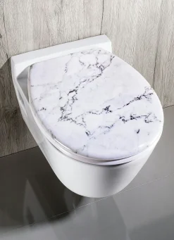 Discount BADER WC-Sitz aus Duroplast in MARMOR-OPTIK
