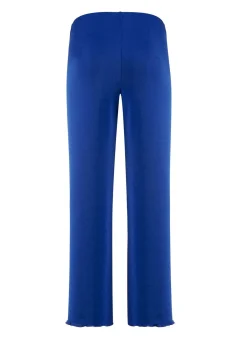 Best KLAUS MODELLE MADE IN GERMANY Weich fließende, 7/8-lange Hose ROYALBLAU