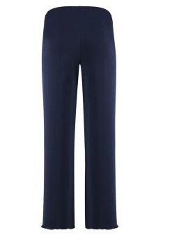 Outlet KLAUS MODELLE MADE IN GERMANY Weich fließende, 7/8-lange Hose NACHTBLAU