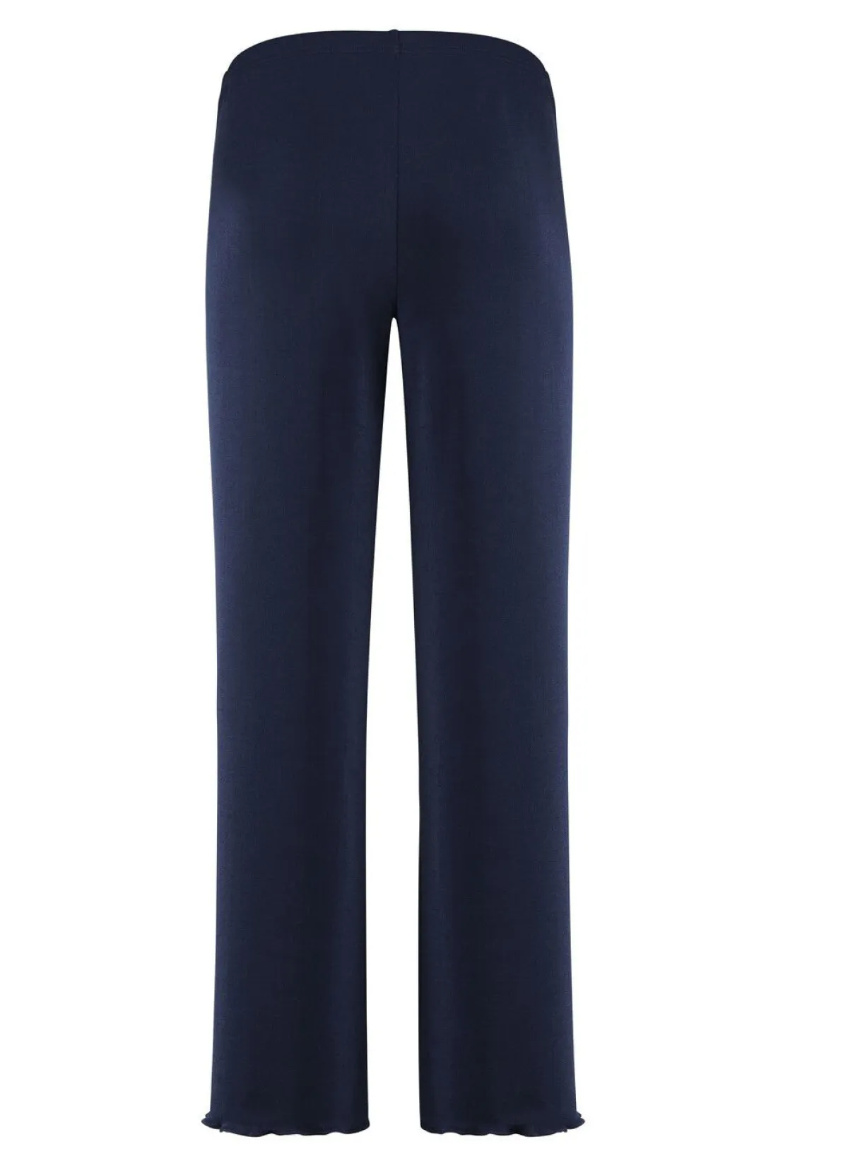 Outlet KLAUS MODELLE MADE IN GERMANY Weich fließende, 7/8-lange Hose NACHTBLAU