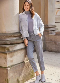 New B/ANCA Weiche Jacke SILBERGRAU
