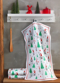 Sale BADER Weihnachtliche Geschirrtücher im 3er-Set BUNT