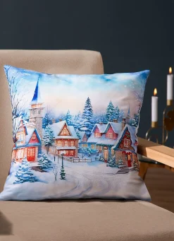 Clearance BADER Weihnachtlicher Kissenbezug in Samtoptik BUNT
