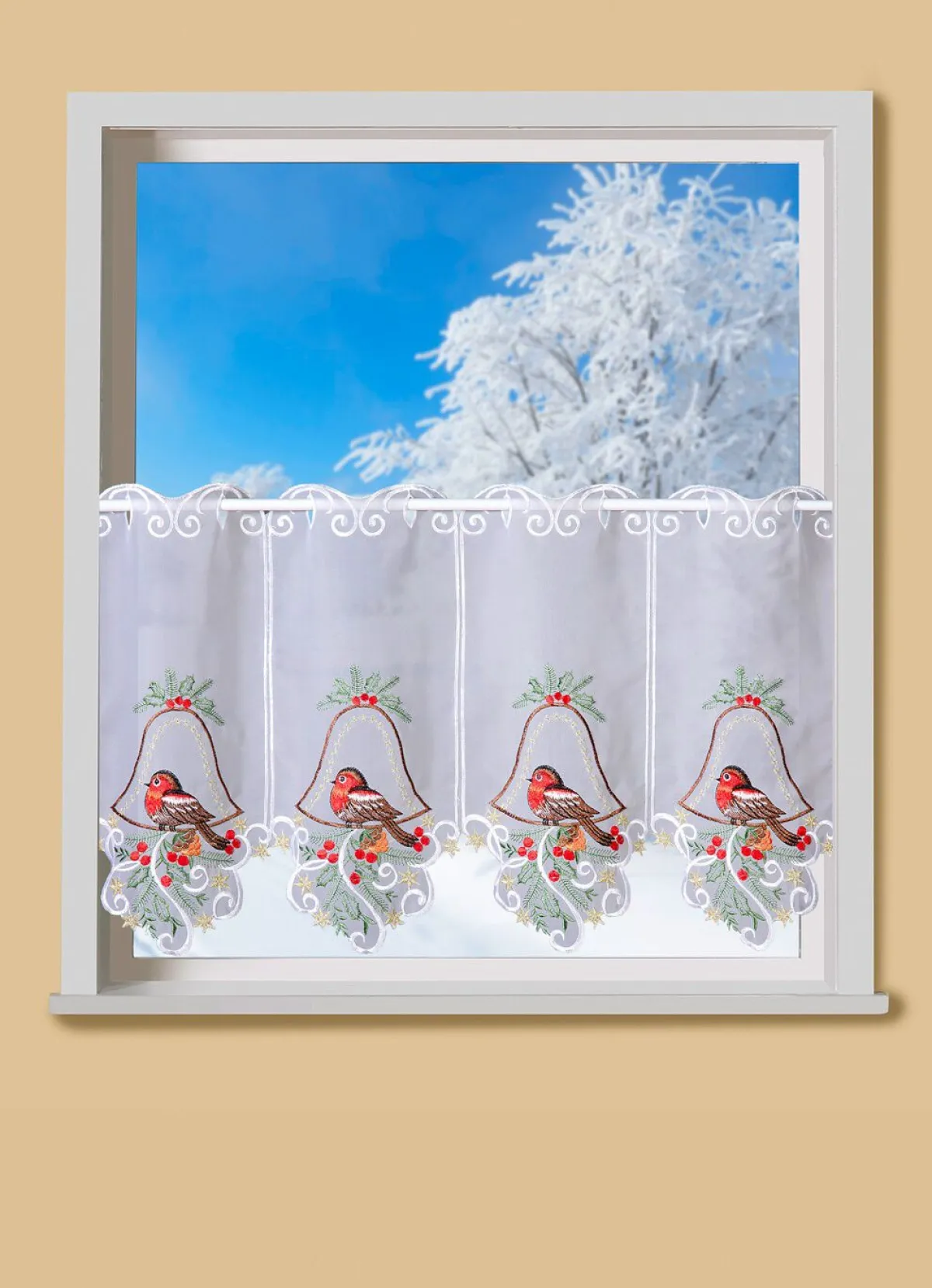 Best BADER Weihnachtlicher Kurzstore mit hochwertiger Stickerei BUNT