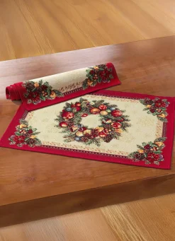 Hot BADER Weihnachtliche Tisch- und Raumdekoration in Gobelin-Qualität