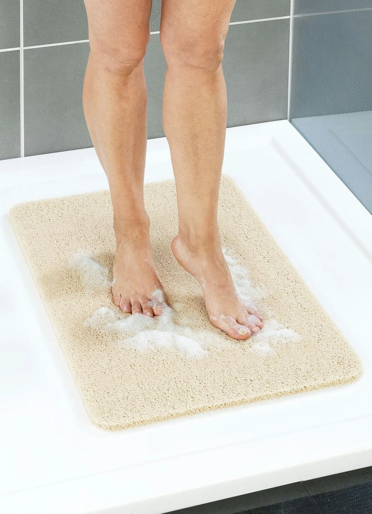 Discount BADER Wellness Fußmatte: Füße waschen – ohne Bücken BEIGE