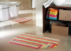 Hot CAWÖ Wende-Badteppich aus 100% Baumwolle MULTICOLOR