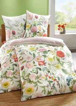Clearance BADER Wendebettwäsche-Garnitur aus Mako-Satin CREME