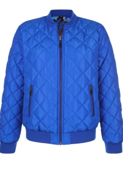 BADER Wendeblouson mit Rippenstrickbündchen ROYALBLAU-BRAUN