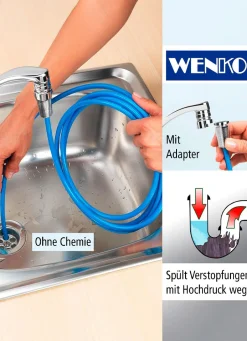 Online WENKO Rohrreinigungsschlauch BLAU