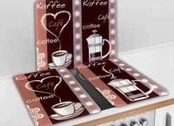 Hot WENKO Wandblende / Herdabdeckplatten, KAFFEE