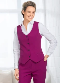 Hot BADER Weste mit Knopfleiste FUCHSIA