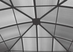Sale BADER Wetterfester Kuppelpavillon mit stabilem Gestell anthrazit