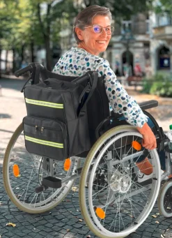 Sale BADER Wetterfeste Rollstuhl-/Rollator-Tasche SCHWARZ