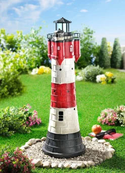 Hot BADER Wetterfester Solar-Leuchtturm XL BUNT