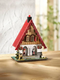 BADER Wetterhaus mit Thermometer BUNT