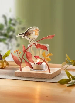 Online BADER Windlicht NATUR-BRAUN-ORANGE