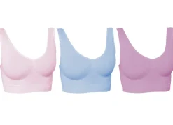 Hot BADER Wohlfühl-BH, 3er-Set ROSA-LAVENDEL-BLAU