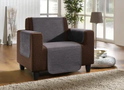 Discount BADER Wohnaccessoires aus hochwertigem Chenille ANTHRAZIT