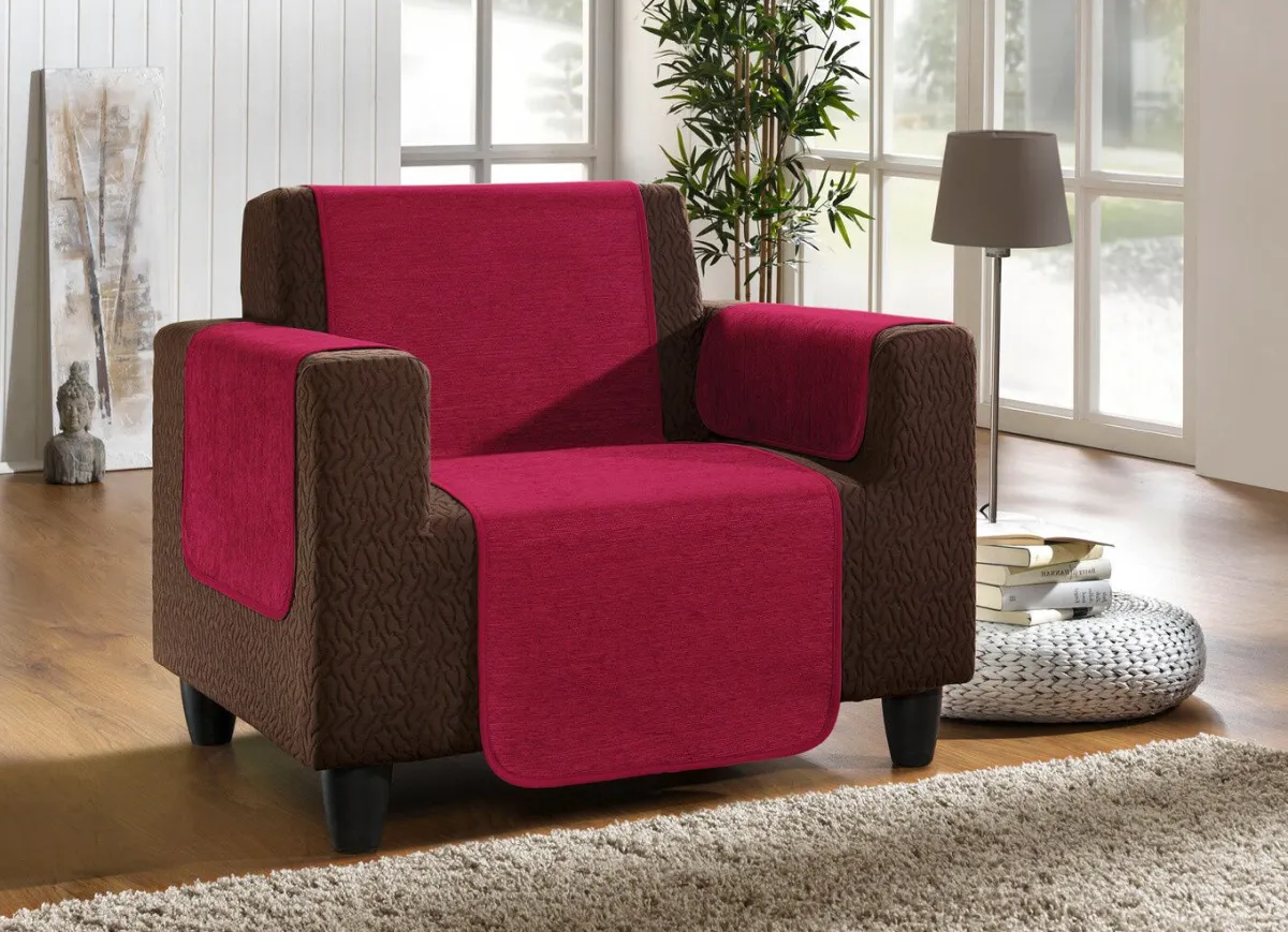 Hot BADER Wohnaccessoires aus hochwertigem Chenille BORDEAUX