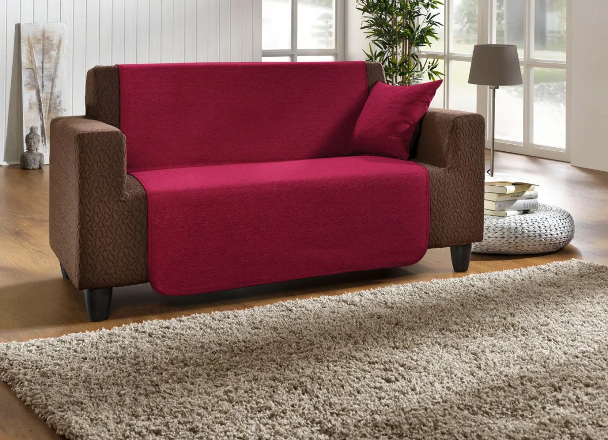 Hot BADER Wohnaccessoires aus hochwertigem Chenille BORDEAUX