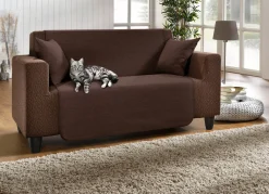 New BADER Wohnaccessoires aus hochwertigem Chenille BRAUN
