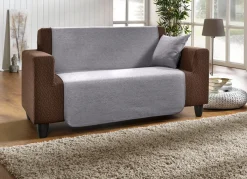 Outlet BADER Wohnaccessoires aus hochwertigem Chenille SILBER