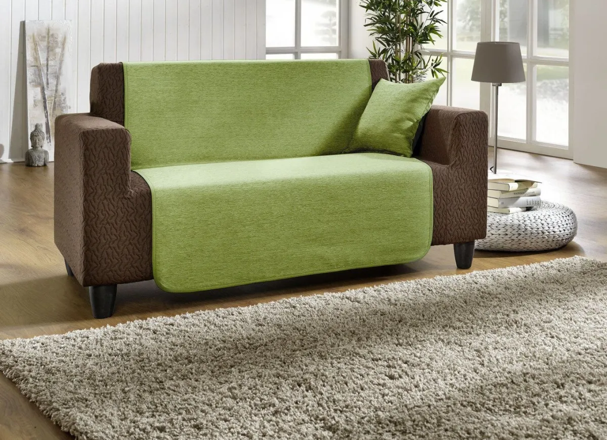 Online BADER Wohnaccessoires aus hochwertigem Chenille GRÜN