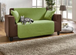 Online BADER Wohnaccessoires aus hochwertigem Chenille GRÜN