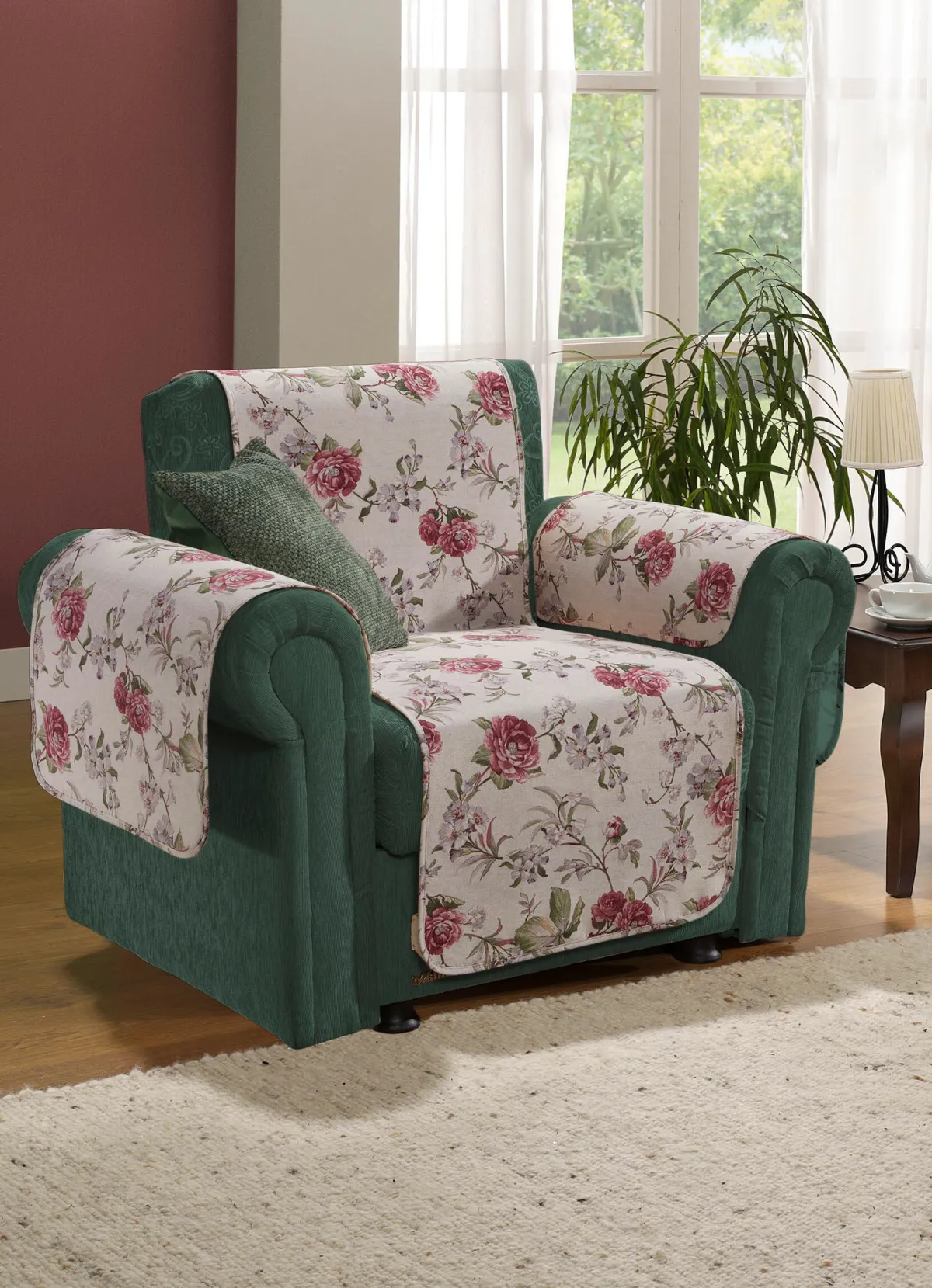 Clearance BADER Wohnaccessoires mit Rosen-Motiven bunt