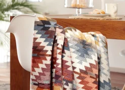 Discount BORBO Wohndecke mit hübschem Häkelsaum MULTICOLOR