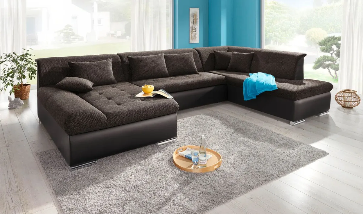 Clearance BADER Wohnlandschaft mit Bettfunktion BRAUN-BRAUN