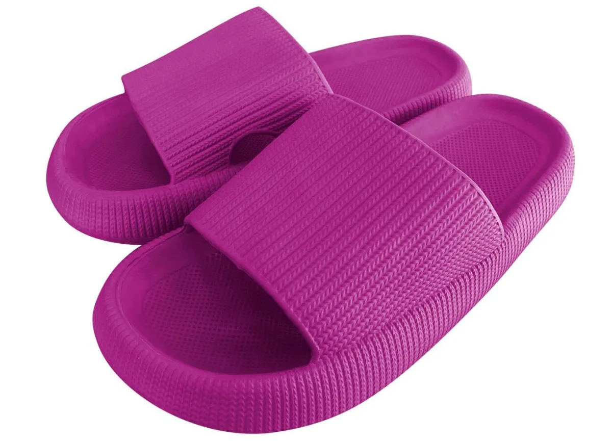 Clearance BADER Wolken-Slipper relaxvital mit geriffelter Sohle BEERE