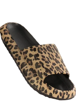 New BADER Wolken-Slipper "vitapelle" mit Animal Print Animal-Print
