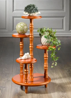 Best BADER Wunderschöne Blumen-Etagere KIRSCHBAUM