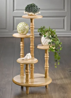 New BADER Wunderschöne Blumen-Etagere BUCHE