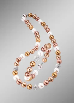 Online BADER Wunderschön schimmerndes, 2-teiliges Schmuck-Set BRAUN